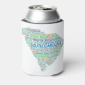 Woordwolk in South Carolina Blikjeskoeler (Blikje Achterkant)