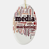 woordwolk sociale mediatekst keramisch ornament (Rechts)