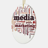 woordwolk sociale mediatekst keramisch ornament (Links)