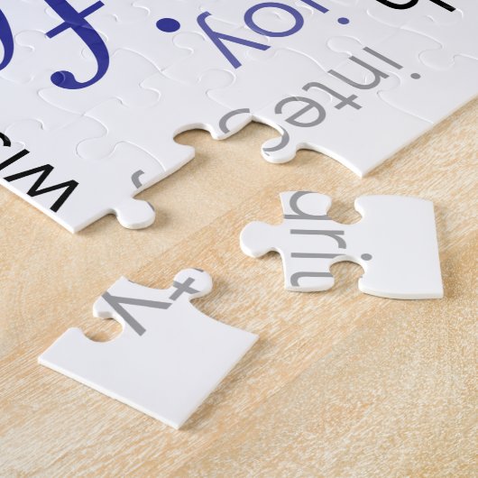 woordwolk van vroedvrouw legpuzzel (Zijkant)