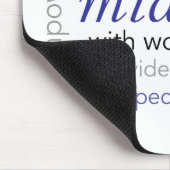 woordwolk van vroedvrouw muismat (Hoek)