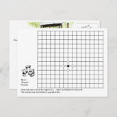 woordzoeker puzzel-postkaart briefkaart (Voorkant / Achterkant)