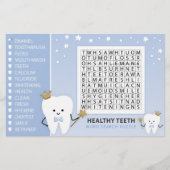 Woordzoekpuzzel. Spel voor het Feest van de Eerste (Voorkant)