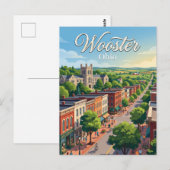 Wooster, Ohio Briefkaart (Voorkant / Achterkant)