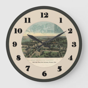 Wooster Ohio postkaartje - Universiteit 1914 Grote Klok