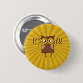 Woot Congring Owl Ronde Button 5,7 Cm (Voorkant /achterkant)