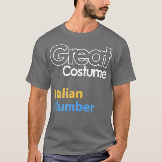 Woot Italy Plumber T-shirt (Voorkant)