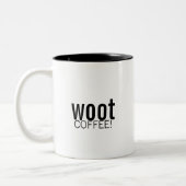 Woot, KOFFIE! Tweekleurige Koffiemok (Links)