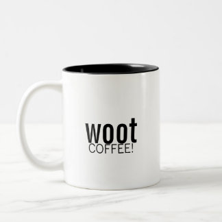 Woot, KOFFIE! Tweekleurige Koffiemok