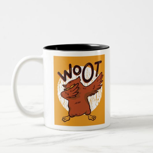 Woot Owl Tweekleurige Koffiemok (Links)