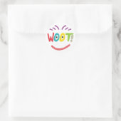 Woot! Ronde Sticker (Tas)