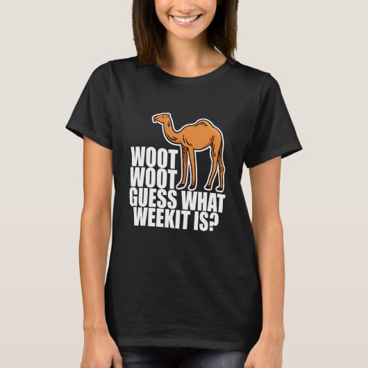 Woot Woot raad eens wat week het is T-shirt (Voorkant)