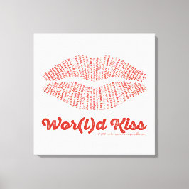 Wor(l)d Kiss Canvas Print