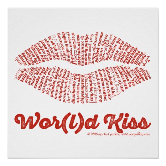 Wor(l)d Kiss Poster (Voorkant)