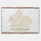 Wor(l)d Konijn Gooi Deken (Voorkant)