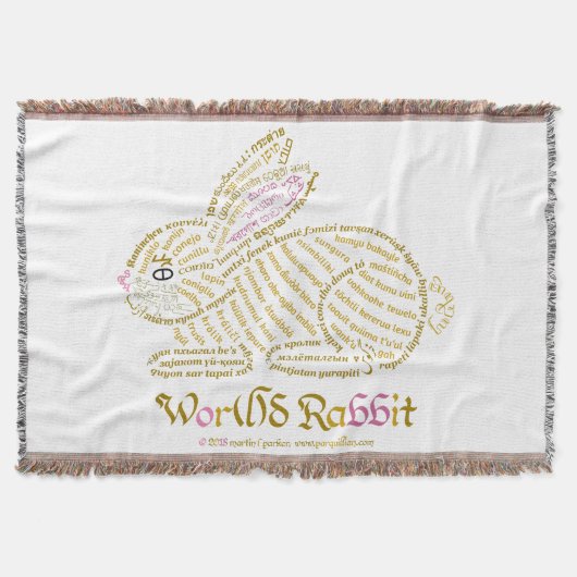 Wor(l)d Konijn Gooi Deken (Voorkant)
