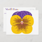 Wor(l)d Pansy-Briefkaart Briefkaart (Voorkant / Achterkant)
