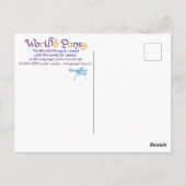 Wor(l)d Pansy-Briefkaart Briefkaart (Achterkant)