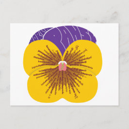 Wor(l)d Pansy-Briefkaart Briefkaart