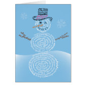 Wor(l)d Snowman Card (Voorkant)
