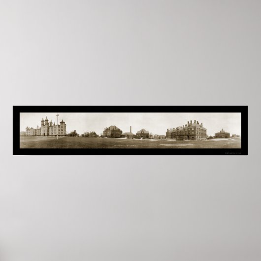 Worcester Academy MA Foto 1910 Poster (Voorkant)