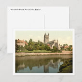 Worcester Cathedral, Worcestershire, Engeland Briefkaart (Voorkant / Achterkant)