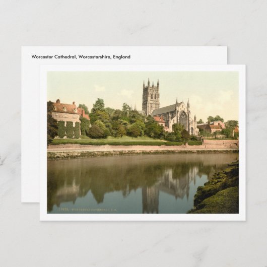 Worcester Cathedral, Worcestershire, Engeland Briefkaart (Voorkant / Achterkant)