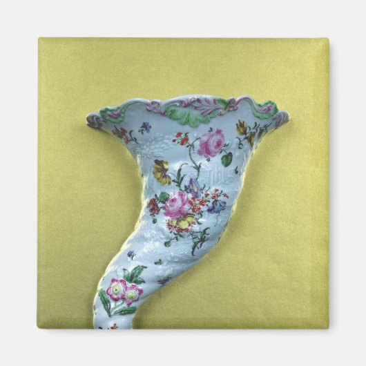 Worcester cornucopia wall pack, c.1760 magneet (Voorkant)