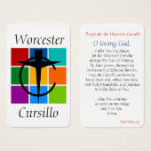 Worcester Cursillo Prayer Kaart (Voorkant /achterkant)
