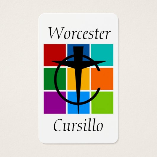 Worcester Cursillo Prayer Kaart (Voorkant)