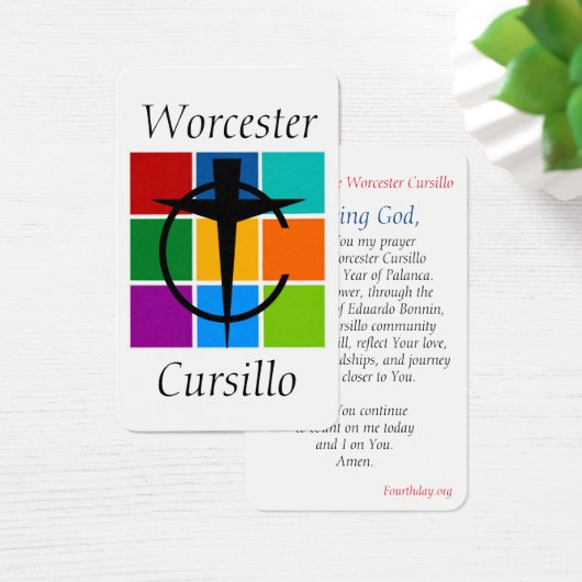 Worcester Cursillo Prayer Kaart (Bureau)