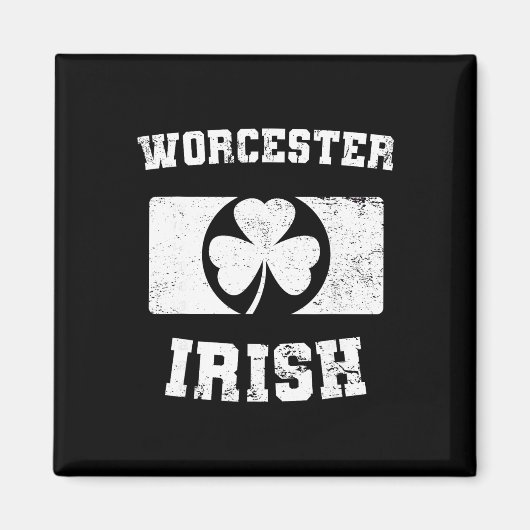 Worcester Iers ontwerp St Patricks Day Parade Worc Magneet (Voorkant)