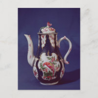 Worcester koffiepot, versierd met vogels