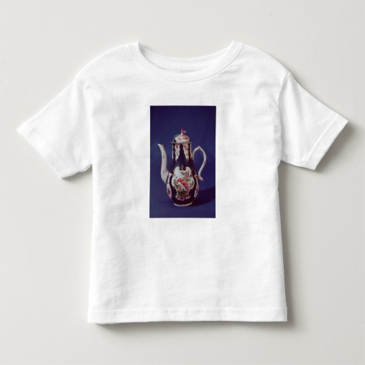Worcester koffiepot, versierd met vogels kinder shirts (Voorkant)