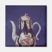 Worcester koffiepot, versierd met vogels magneet (Voorkant)