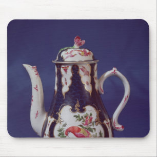 Worcester koffiepot, versierd met vogels muismat