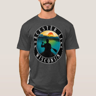 Worcester Lake Wisconsin Kanoën T-shirt