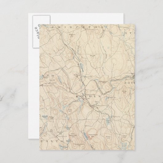 Worcester, Massachusetts Briefkaart (Voorkant / Achterkant)