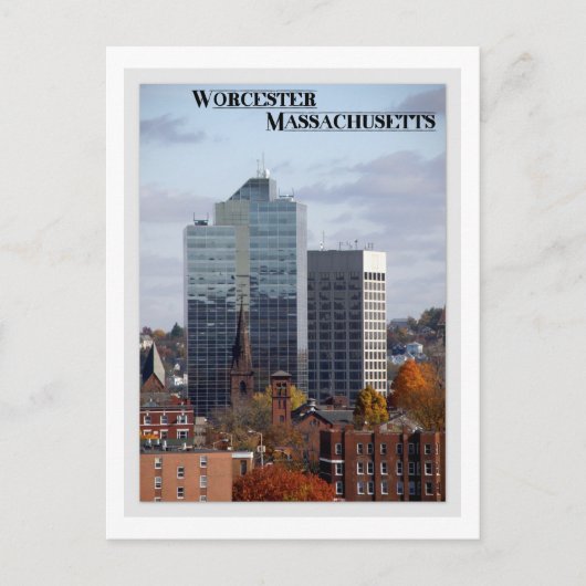 Worcester, Massachusetts Briefkaart (Voorkant)
