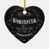 Worcester Massachusetts - City of Seven Hills Keramisch Ornament (Voorkant)