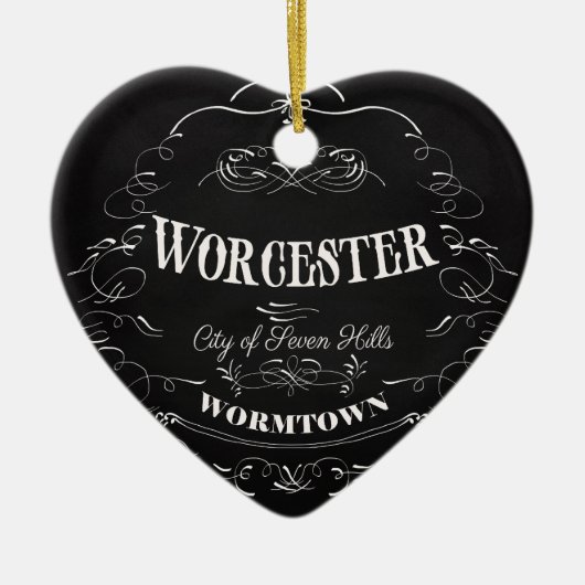 Worcester Massachusetts - City of Seven Hills Keramisch Ornament (Voorkant)