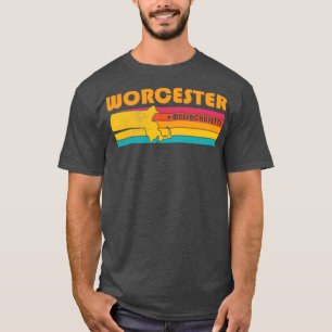 Worcester Massachusetts  Distress Souveni T-shirt