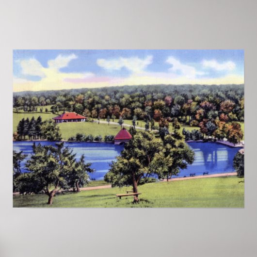 Worcester Massachusetts Green Hill Park Poster (Voorkant)