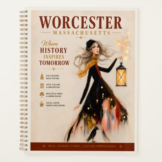 Worcester Massachusetts inspireert morgen Planner (Voorkant)