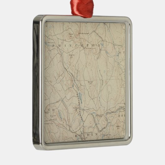 Worcester, Massachusetts Metalen Ornament (Rechts)