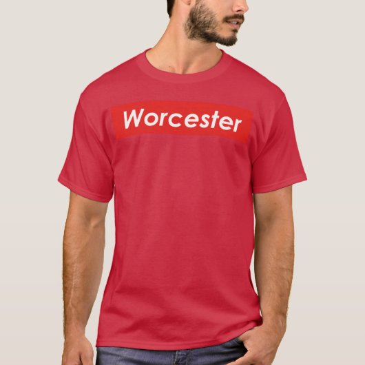 Worcester Massachusetts retro T-shirt (Voorkant)