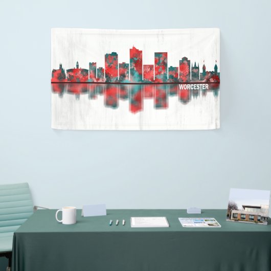 Worcester Massachusetts Skyline Spandoek (Beurs)