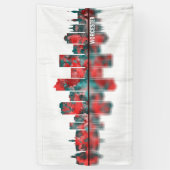 Worcester Massachusetts Skyline Spandoek (Verticaal)