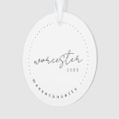 Worcester, Massachusetts Travel Verenigde Staten Ornament (voorkant)