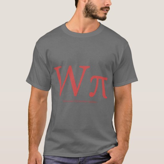 Worcester Polytechnic Institute WPI Pi Symbol T-shirt (Voorkant)